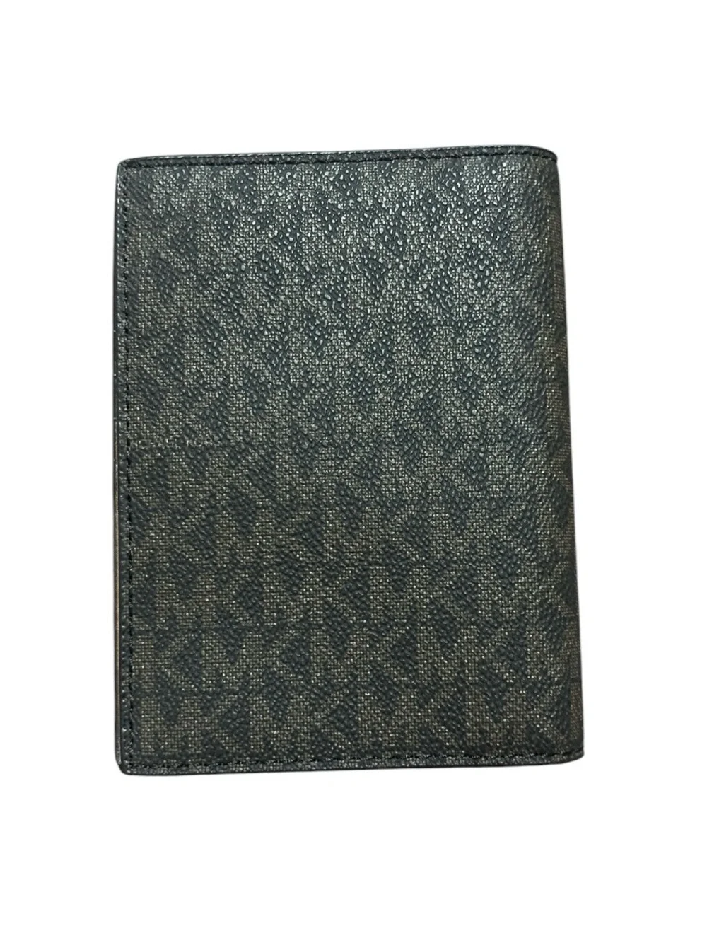 Michael Kors Brown and Black Monogram Card And Passport Wallet